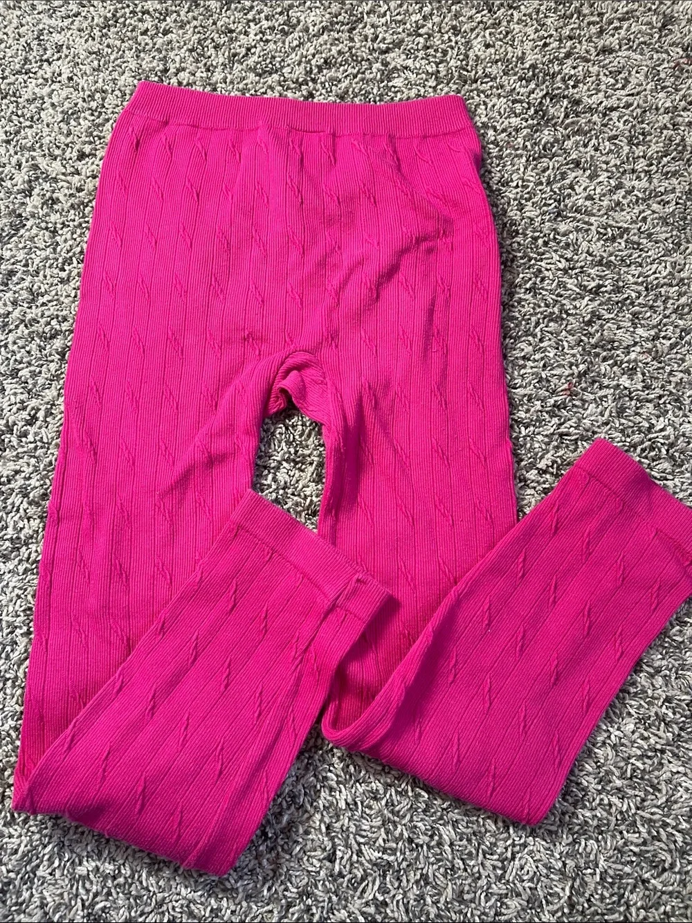 Girls Faded Glory pink super stretchy pants one size (7-16)